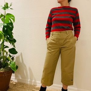 Ralph Lauren Khaki Crop Pants Size 6